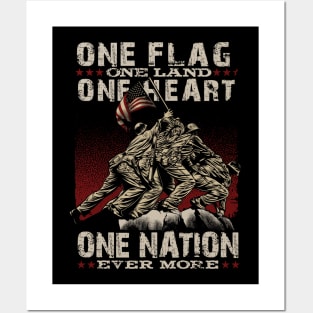 One Flag One Nation Posters and Art